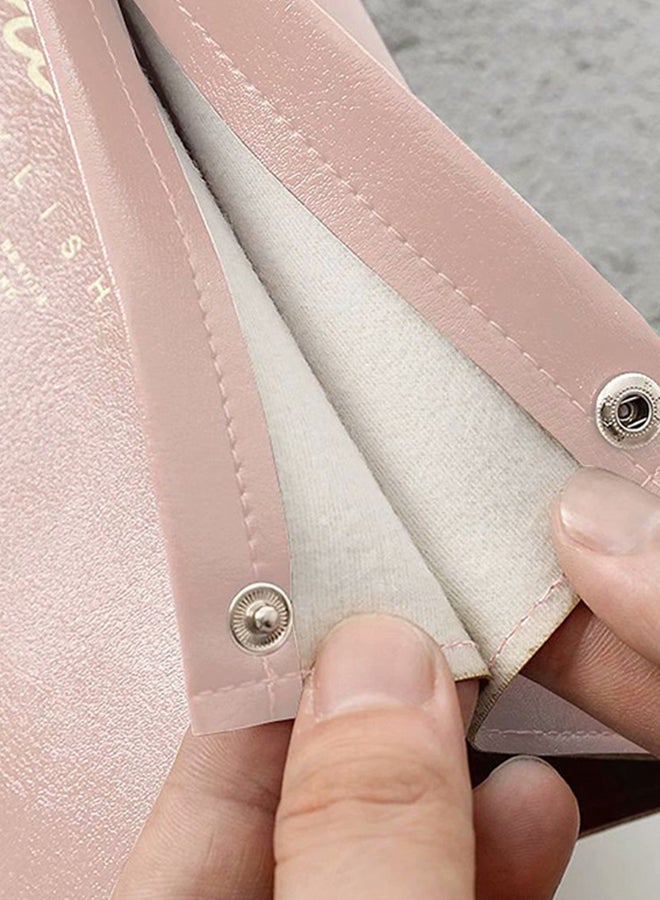 فالبرو صندوق تخزين مصنوع من الجلد وردي 20x12x11سم - Image 3